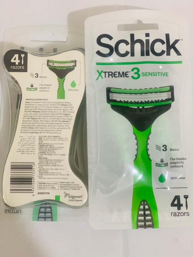 ژیلت مردانه Schick Xtreme 3 بسته 4 عددی آمریکایی اصلی