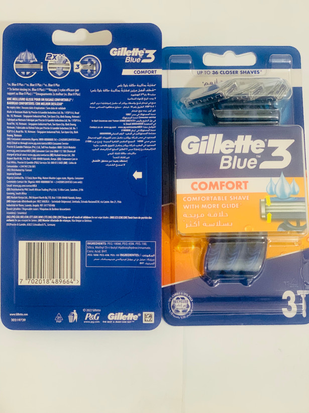 ژیلت Gillette Blue 3 Comfort بسته 3 عددی ساخت آلمان